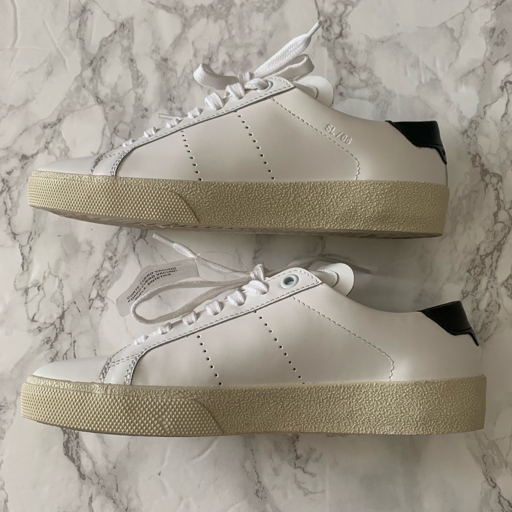 Saint Laurent Classic Court Sneakers-  Size 35 - Picture 5 of 7